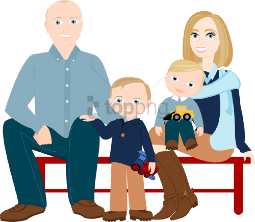 Free Png Download Family People Cartoon Png Images - Family Picture Drawing Png Clipart (850x742), Png Download