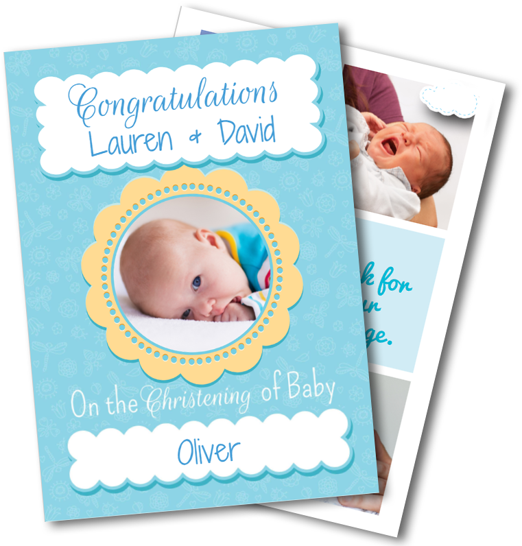 Christening Greeting Cards - Baby Clipart (800x800), Png Download