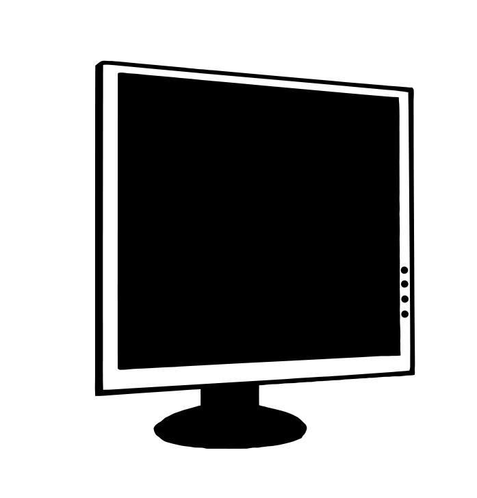 Lcd Monitor - Lcd Clipart - Png Download (773x800), Png Download