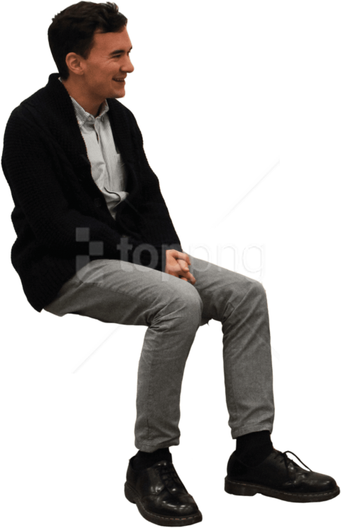 Free Png Download Sitting Man Png Images Background - Man Sitting Png Clipart (480x742), Png Download