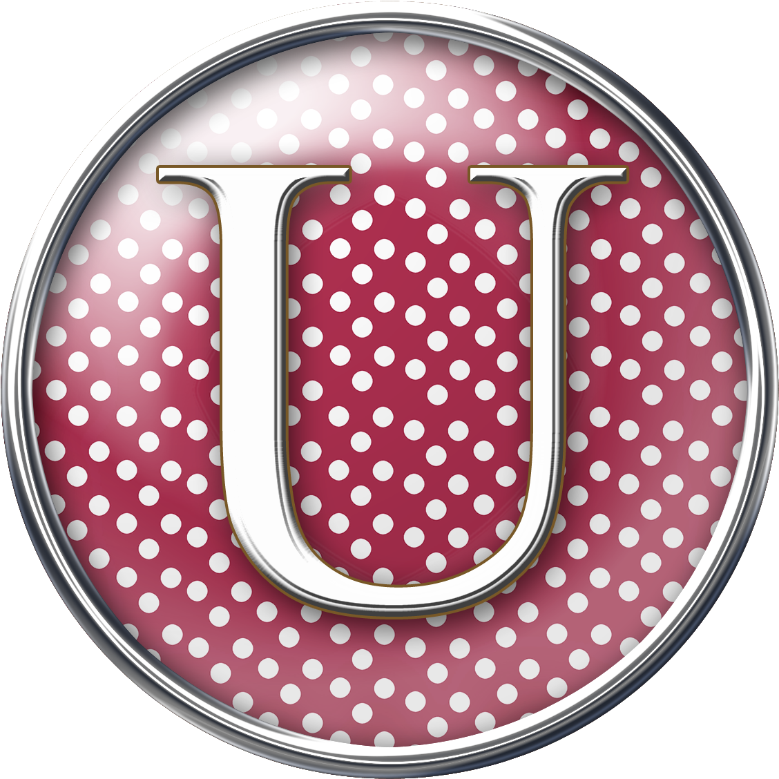 Alfabeto Decorativo Botton Png - Polka Dot Clipart (1200x1200), Png Download