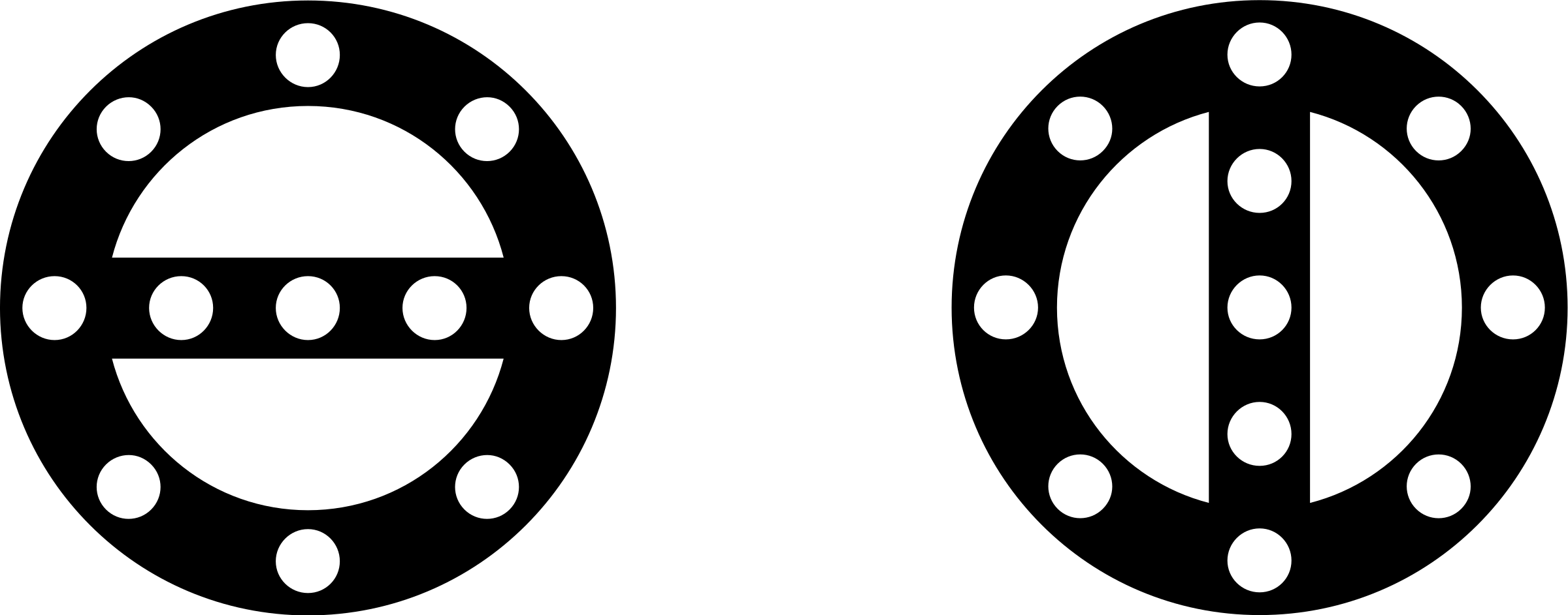 Png Image - Black Poker Chips Clipart (2400x943), Png Download