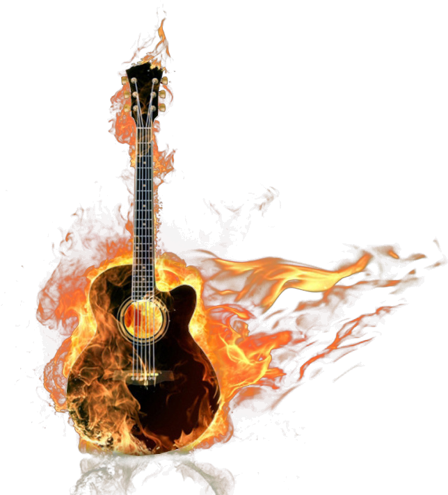 Comente - Guitarra De Fuego Png Clipart (750x800), Png Download