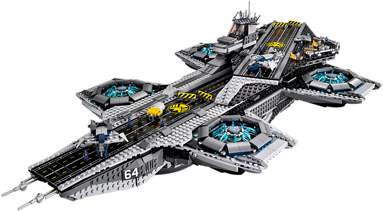 The Shield Helicarrier - Lego Avengers Helicarrier Clipart (800x600), Png Download