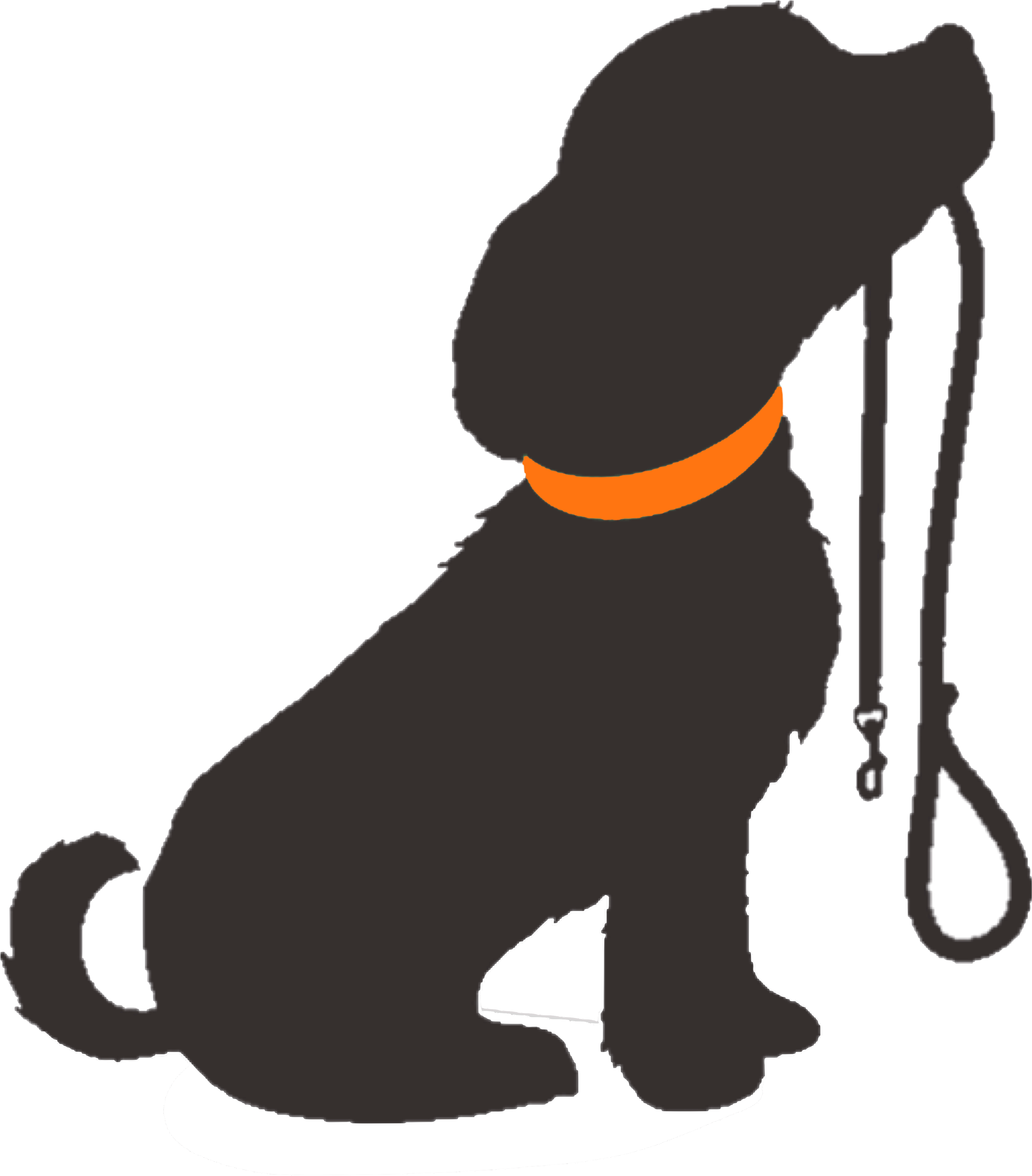 Dog Training Clipart - Dog Silhouette Transparent Background - Png Download (3995x4553), Png Download