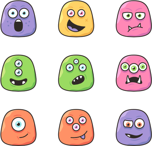 Monsters Clipart (600x564), Png Download
