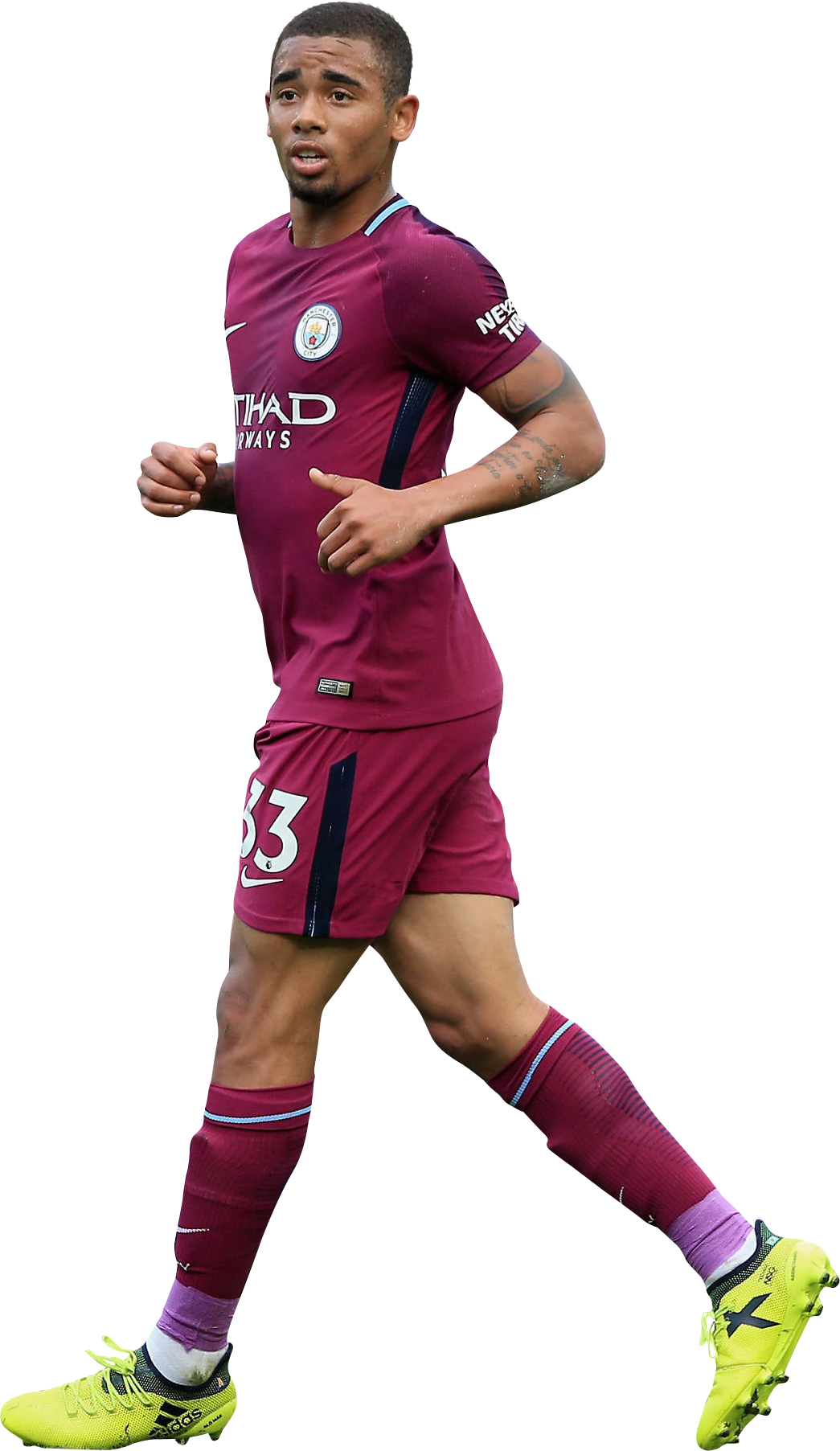Gabriel Jesus 2017 18 Png Clipart (1045x1805), Png Download