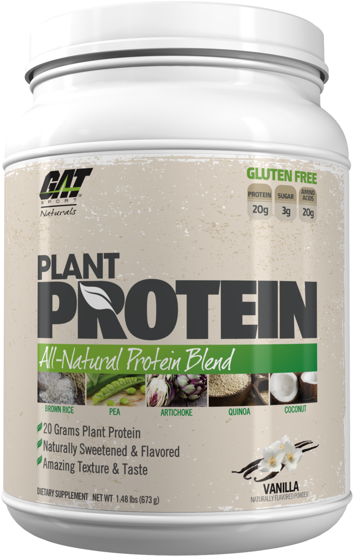 Gat Sport Plant Protein Clipart (750x1200), Png Download