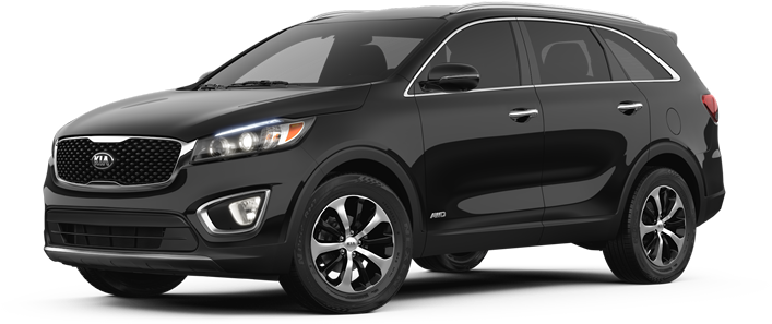 Ebony Black 2018 Kia Sorento Suv Exterior Paint Color - 2018 Kia Sorento White Clipart (768x419), Png Download