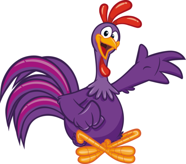Galo Carijó Da Galinha Pintadinha - Galinha Pintadinha E Personagens Clipart (600x528), Png Download