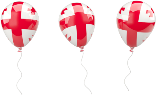 Georgia Flag Balloon Graphics Photo - Balloon Georgian Flag Png Clipart (640x480), Png Download