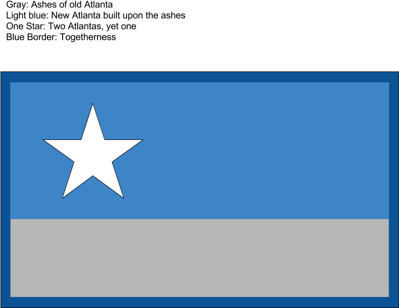 Redesignsredesign Of Atlanta, Georgia - Flag Clipart (960x720), Png Download