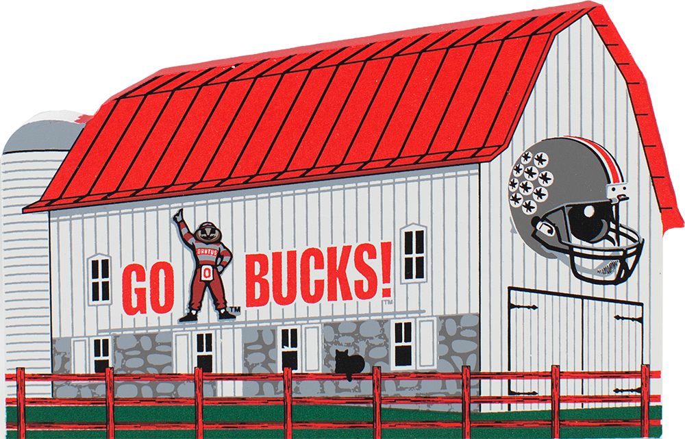 Ohio State Football House Clipart (1000x641), Png Download