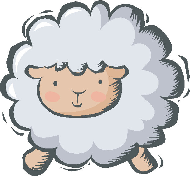 Animated Images, Gifs, Pictures & Animations - Sheep Cartoon Gif Png Clipart (620x574), Png Download