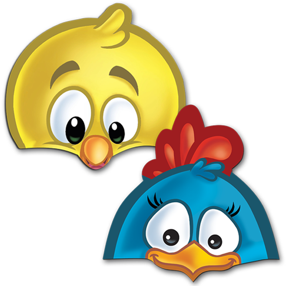 Galinha Pintadinha Parabéns - Cabeça Da Galinha Pintadinha Clipart (600x600), Png Download