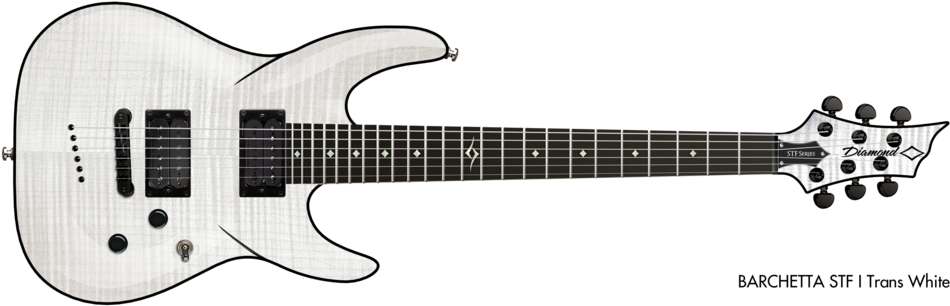 Barstf7-twh - Ibanez Rg2ex2 Clipart (1000x323), Png Download