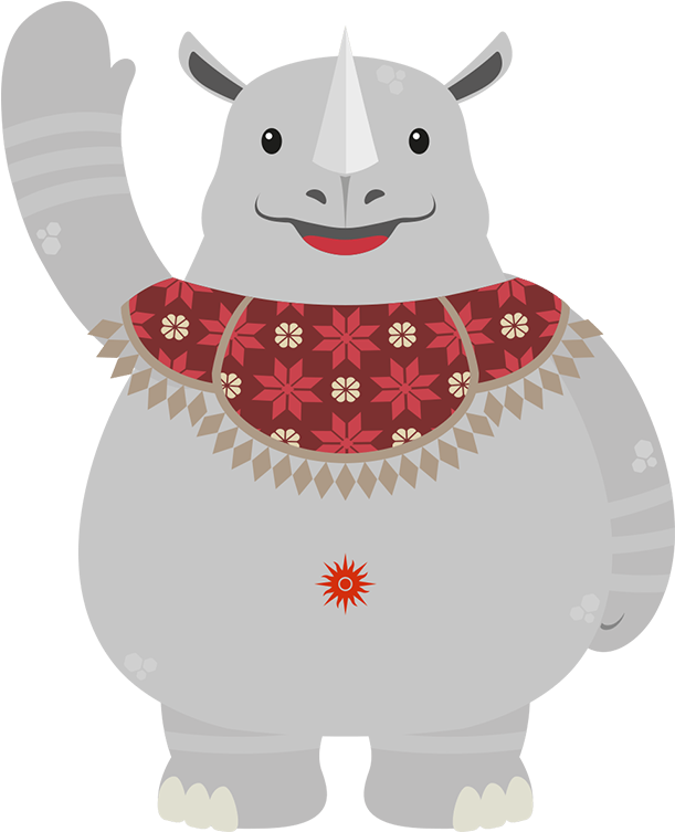 Kaka - Case Maskot Asian Games Clipart (610x900), Png Download