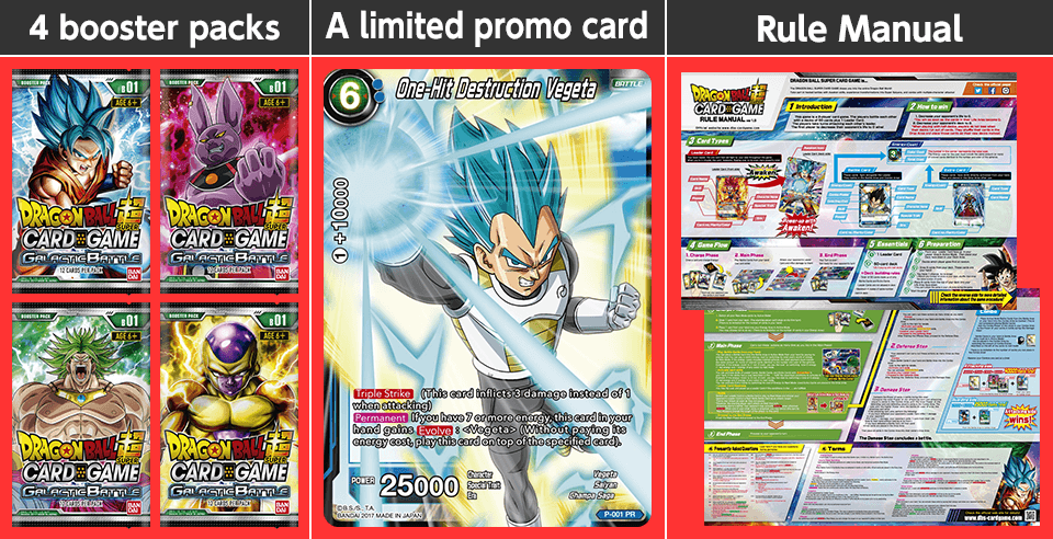 Contents - Dragon Ball Super Card Game Galactic Battle Special Clipart (960x492), Png Download