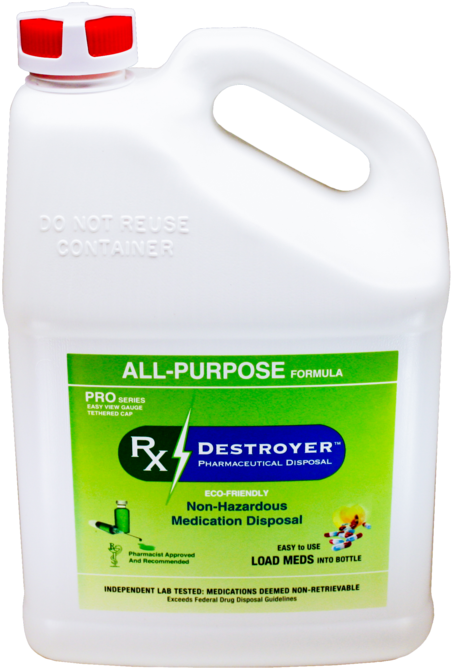 Rx Destroyer™ Pro Series All Purpose 1 Gallon Bottle - Bottle Clipart (1200x800), Png Download