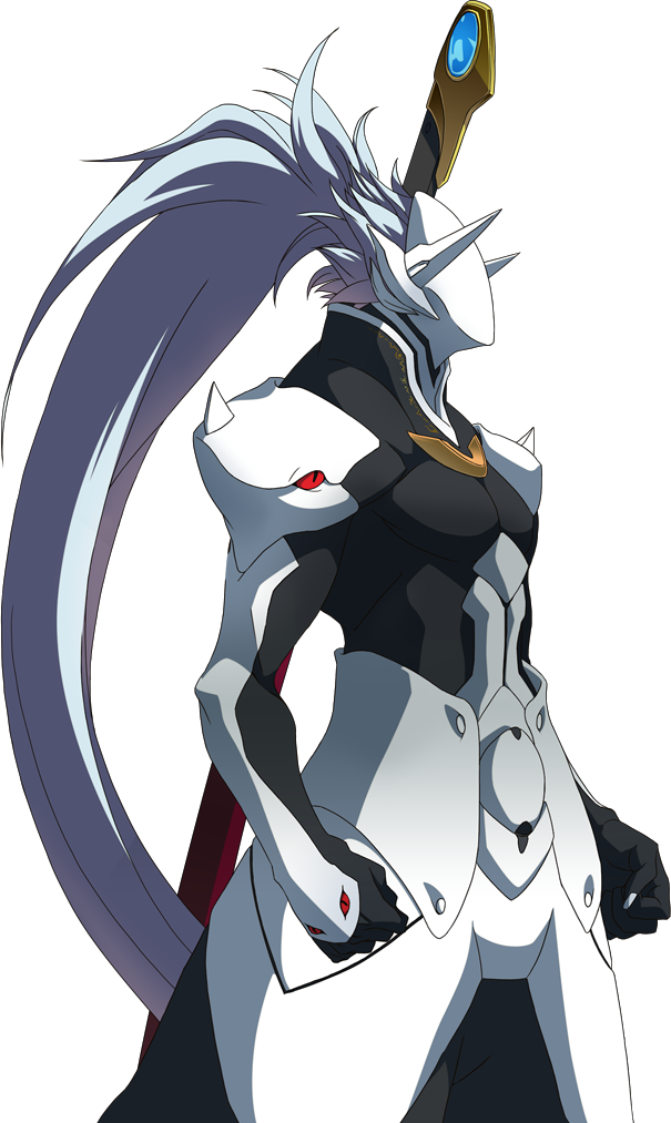 Calamity Trigger - Hakumen Blazblue Clipart (605x1013), Png Download