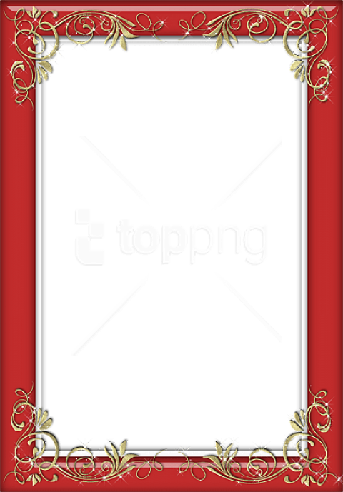 Free Png Best Stock Photos Holiday Red Transparent - Holiday Frames Clipart (480x689), Png Download
