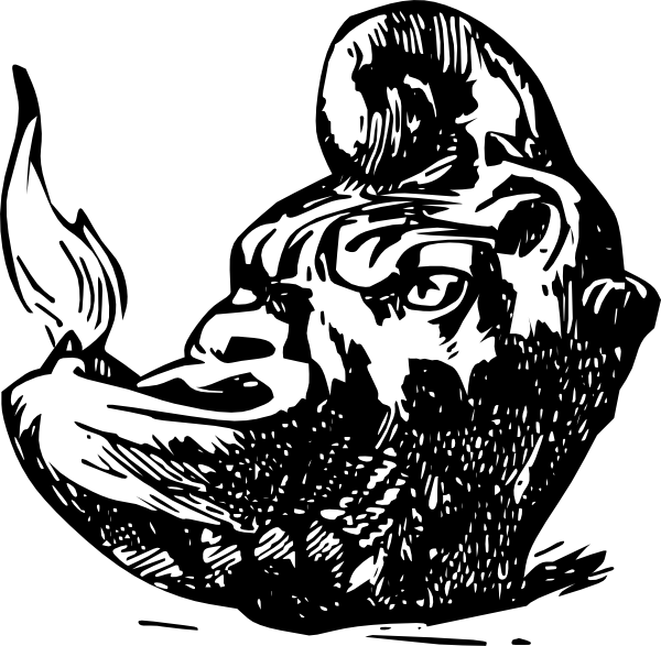 Antique Rhinoceros Candle Lamp Svg Clip Arts 600 X - Candle - Png Download (600x587), Png Download