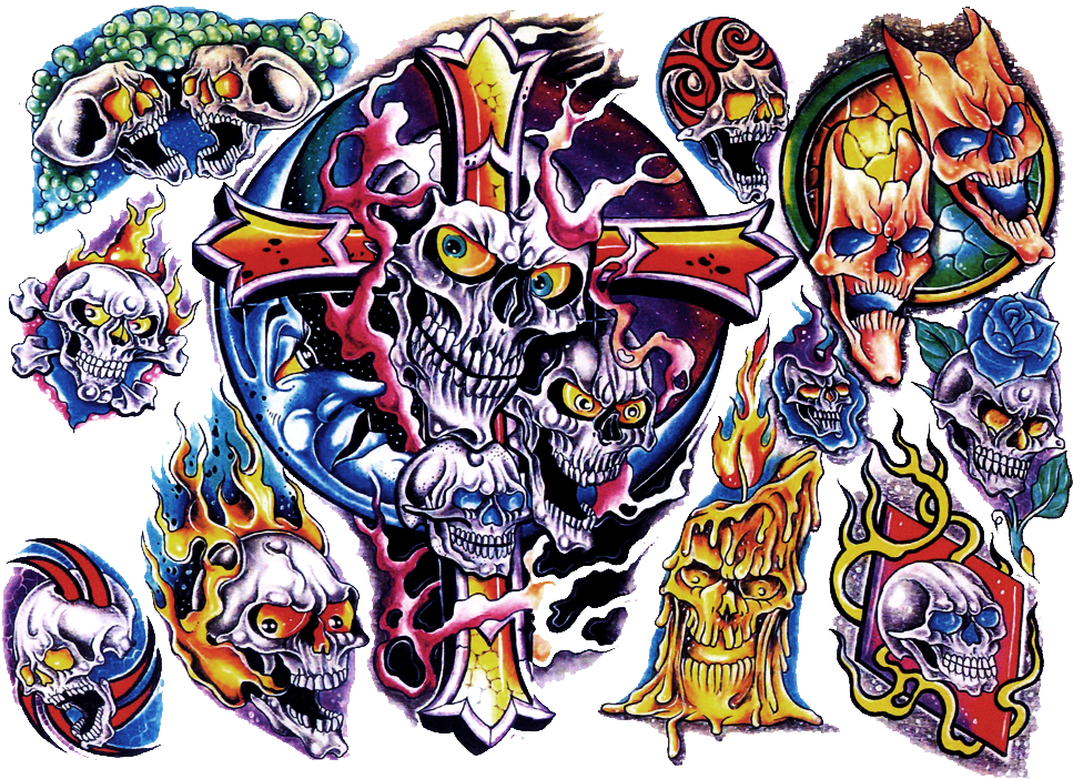 Colour Flash Tattoo Design Img29 - Tattoo Clipart (1024x768), Png Download