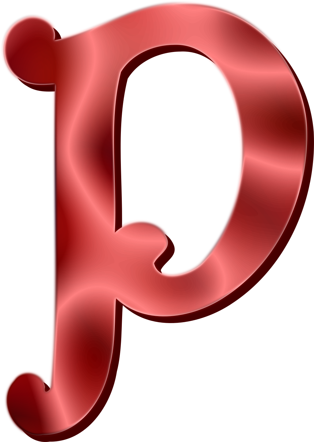 P Clipart Letter Transparent - P Love Png (1686x2400), Png Download
