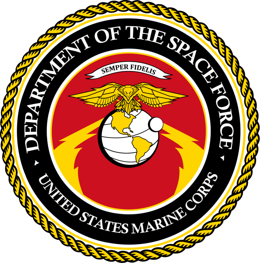 United States Marine Corps Logo Png - Department Of Space Force Clipart (889x899), Png Download