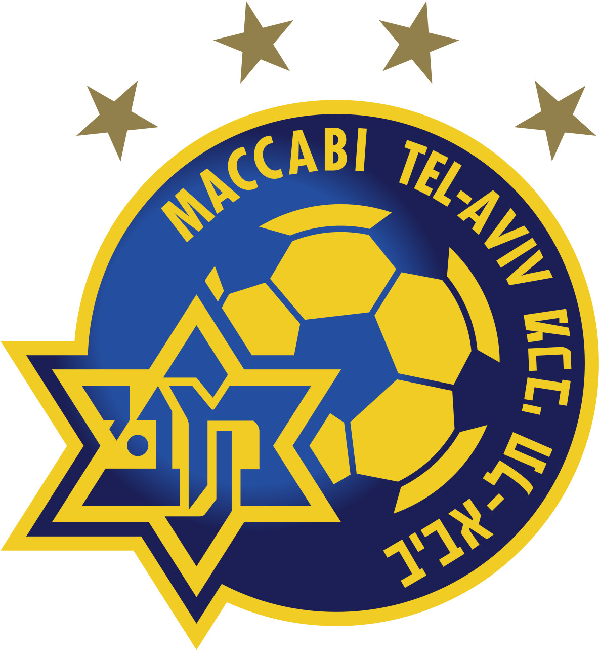 Maccabi Tel Aviv Logo Clipart (1200x1307), Png Download