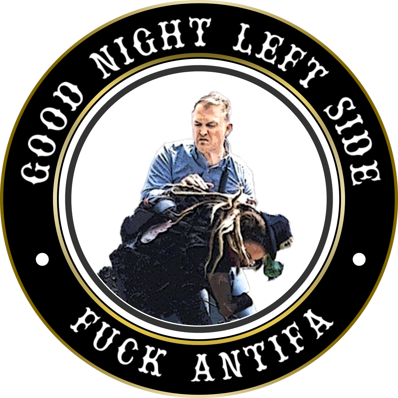 Good Night Left Side Anti-antifa - South Of Scotland Football League Clipart (1280x1280), Png Download