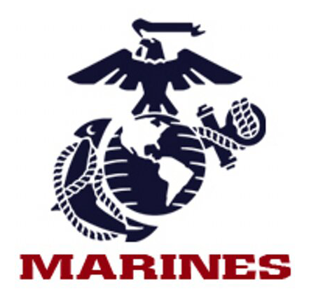 Marine Corps - Marine Corps Logo Black And White Clipart (690x460), Png Download