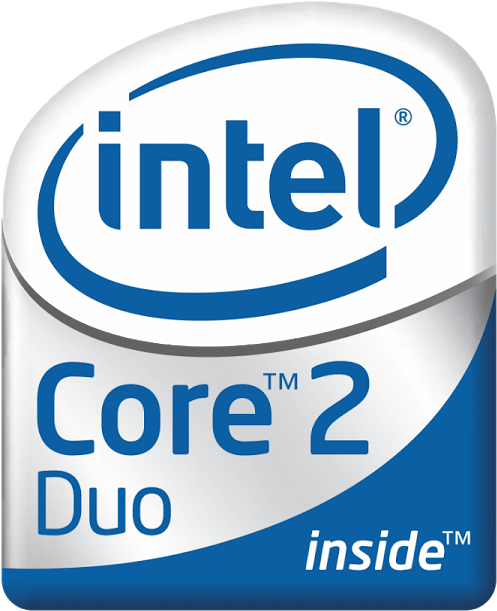 Logo Intel Core 2 Duo - Core 2 Duo Logo Png Clipart (1200x630), Png Download