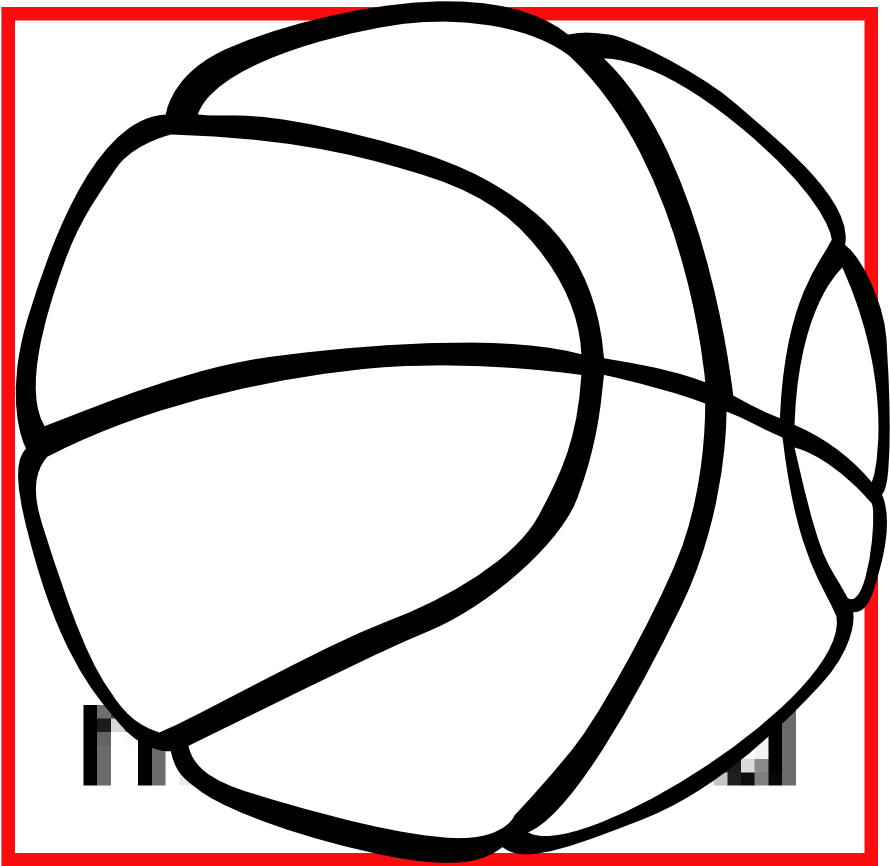 Basketball Sports Black White Clipartist - Basketball Clip Art - Png Download (999x999), Png Download