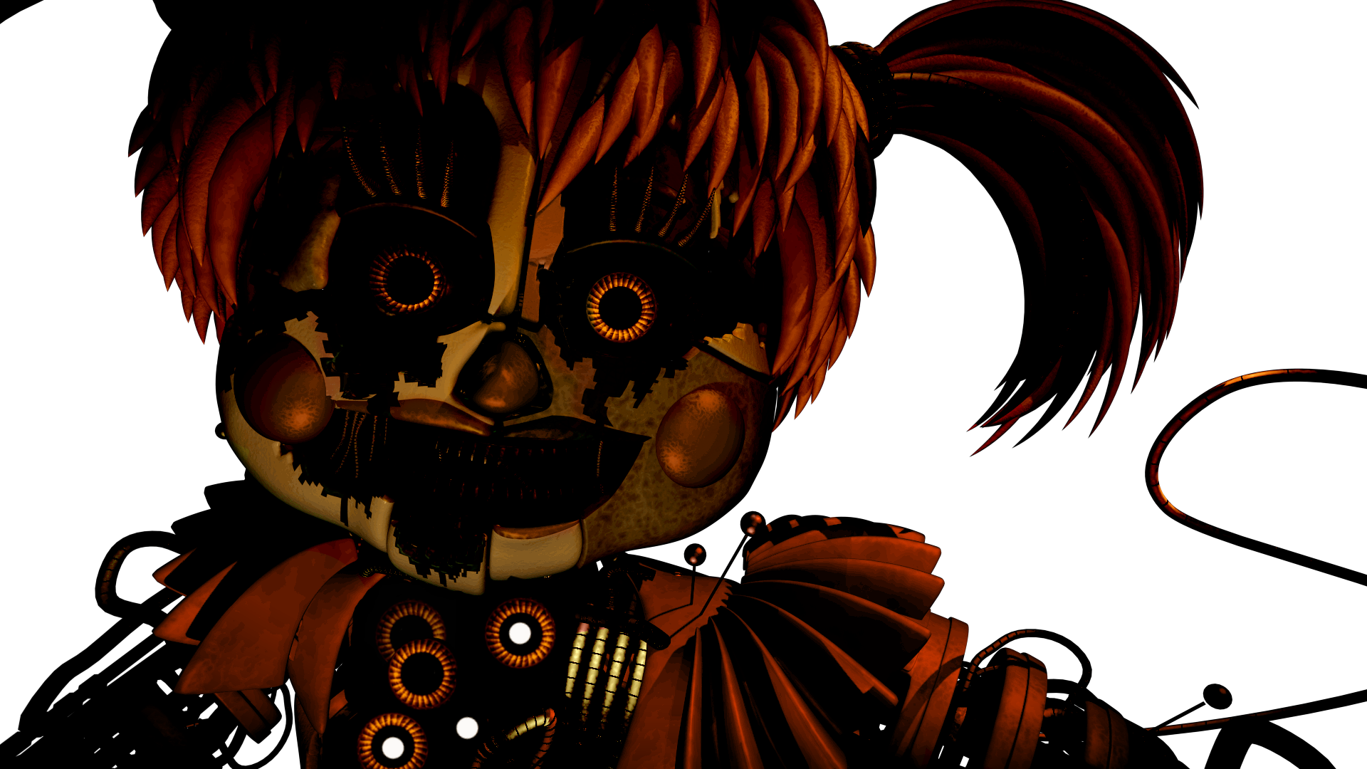 Edithappy Spook Month Have A Jack O Scrappy - Freddy Fazbear's Pizzeria Simulator Scrap Baby Clipart (1920x1080), Png Download