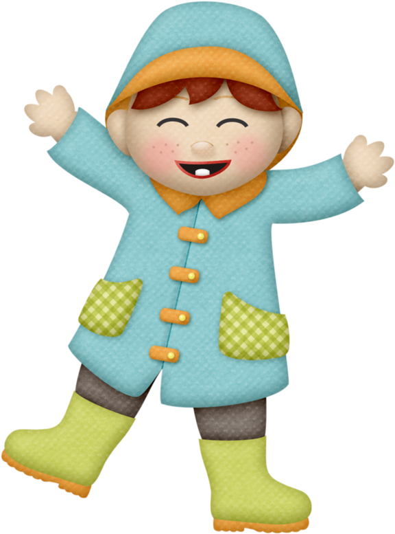 Фотки B Rain, Rain Clipart, Viria, Sunshine, Kit, Kids - Niña Bajo La Lluvia Animada - Png Download (599x800), Png Download