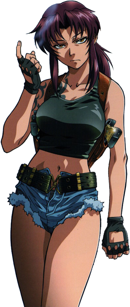 Revy Drawn By Candycanecroft - Black Lagoon Revy Png Clipart (692x1000), Png Download