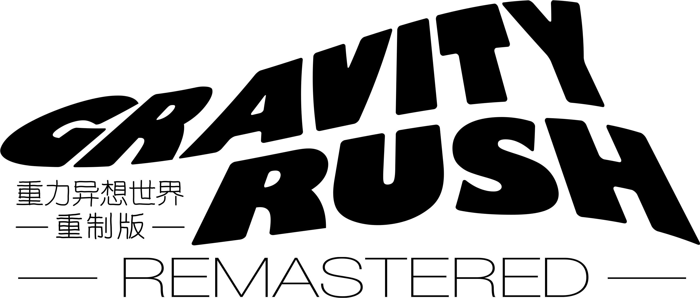 Found This High-res Logo On The Playstation - Gravity Rush Remastered Ps4 Logo Clipart (2895x1394), Png Download
