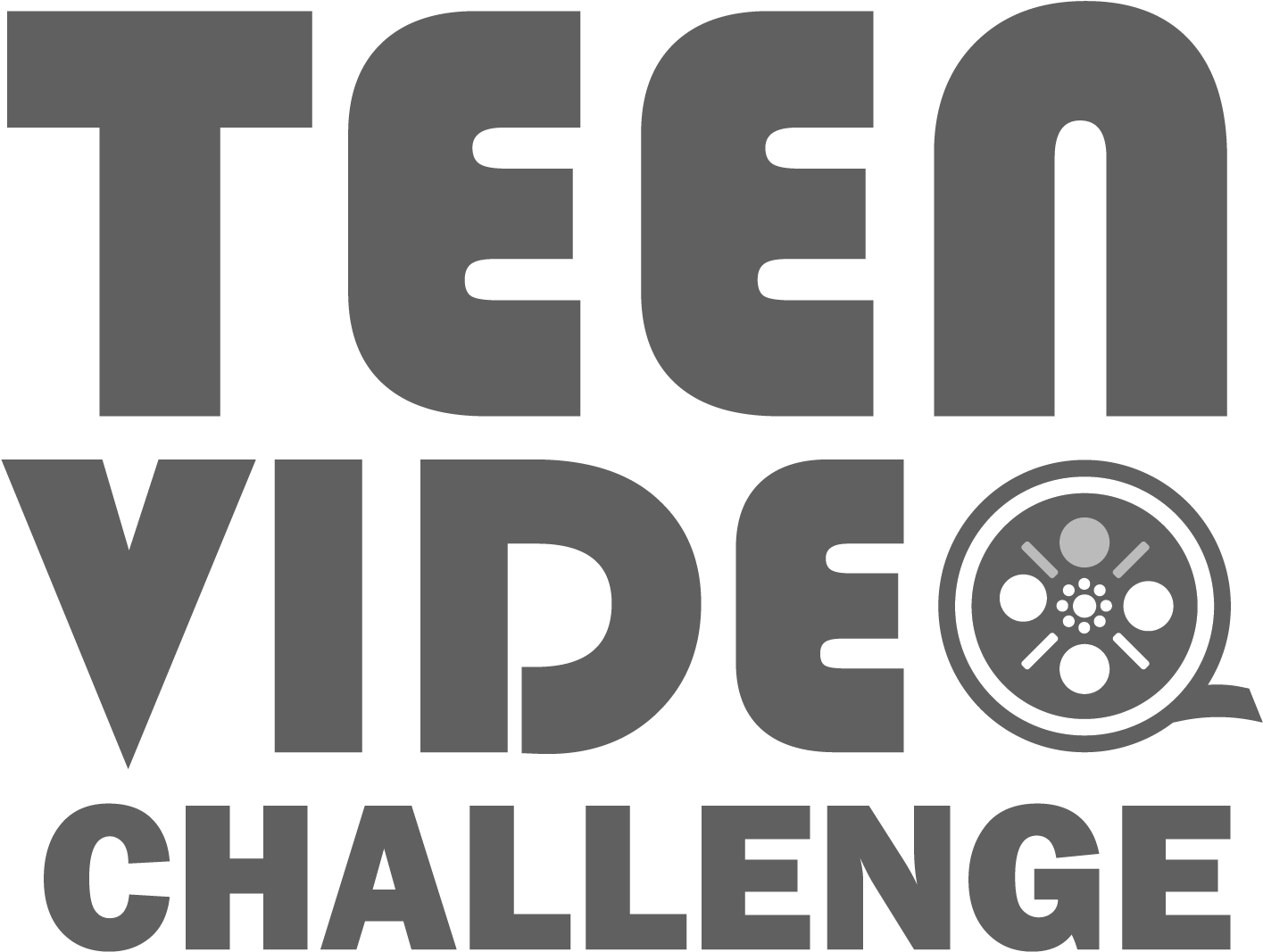 Teen Video Challenge Logo B&w [ ] - Poster Clipart (1544x1216), Png Download