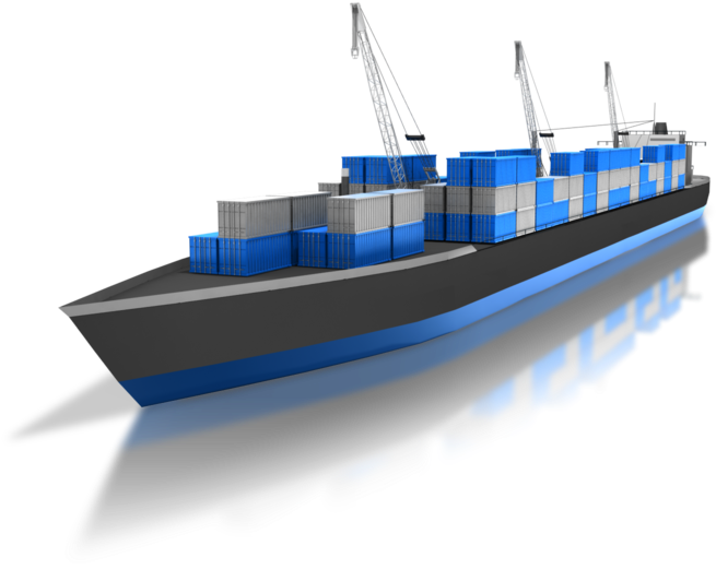 Shipping Hd Png - Blue Cargo Ship Png Clipart (800x600), Png Download