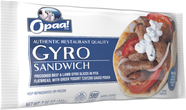 Enjoy Authentic, Restaurant-quality Greek Gyros Right - Gyro Sandwich Clipart (1024x682), Png Download
