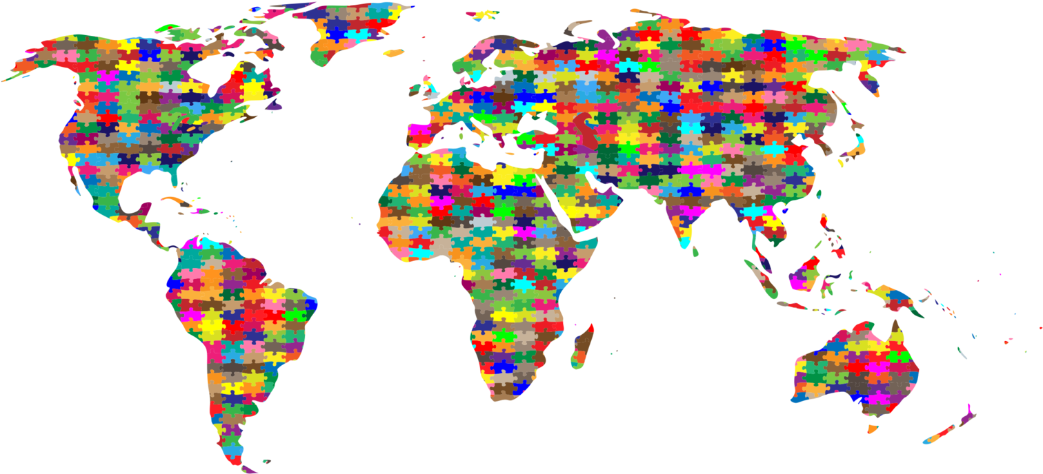 World Map Robinson Projection Border - International Labour Organisation Members Clipart (1579x750), Png Download