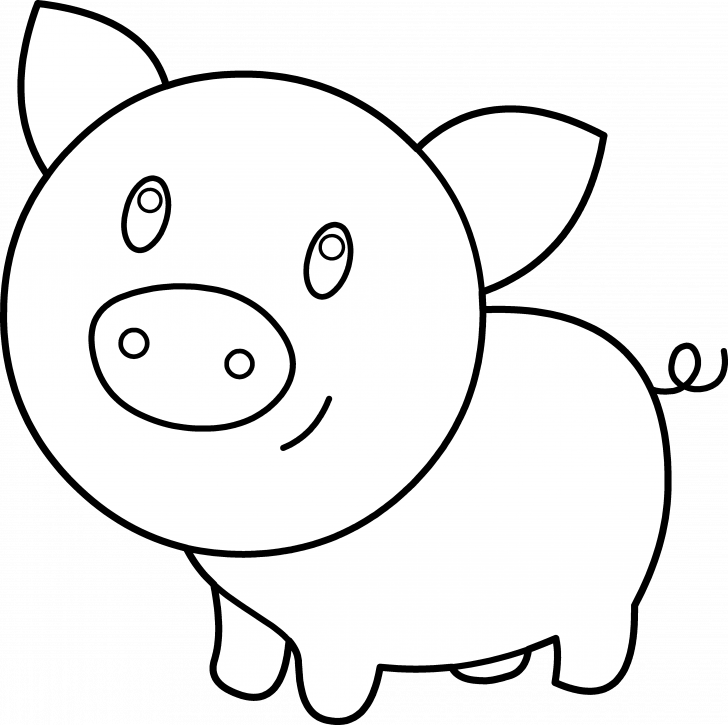 Wolf Clipart Three Little Pig Pencil And In Color Pin - Coloring Book - Png Download (728x725), Png Download