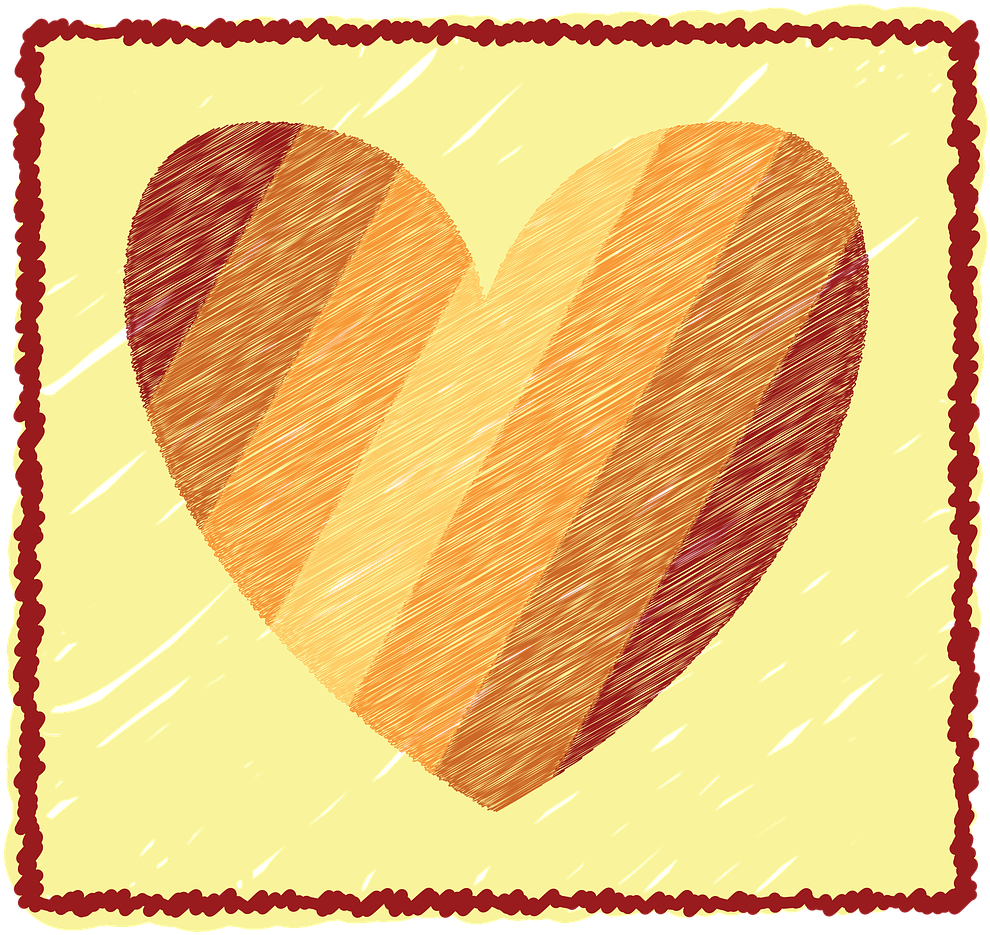 Graphics Heart Striped Color Png Image - Heart Clipart (1162x1280), Png Download