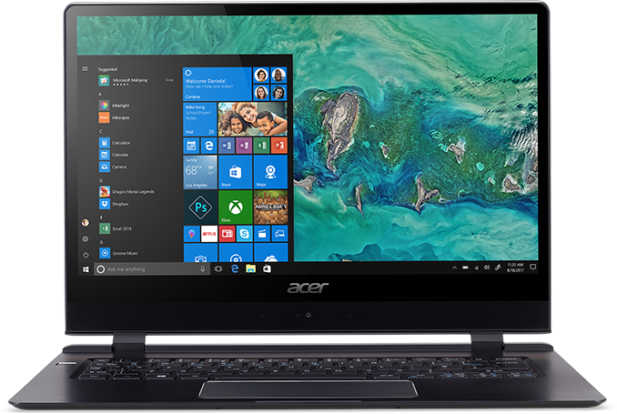 Acer's New Swift 7 Gets 14-inch Display, Lte Modem, - Acer Swift 7 Sf714 51t Clipart (678x455), Png Download