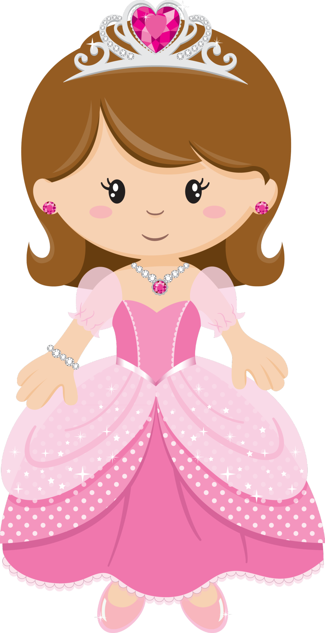Princesinhas Princess Palace, Princess Tiara, Princess - Príncipe E Princesa Desenho Clipart (463x900), Png Download