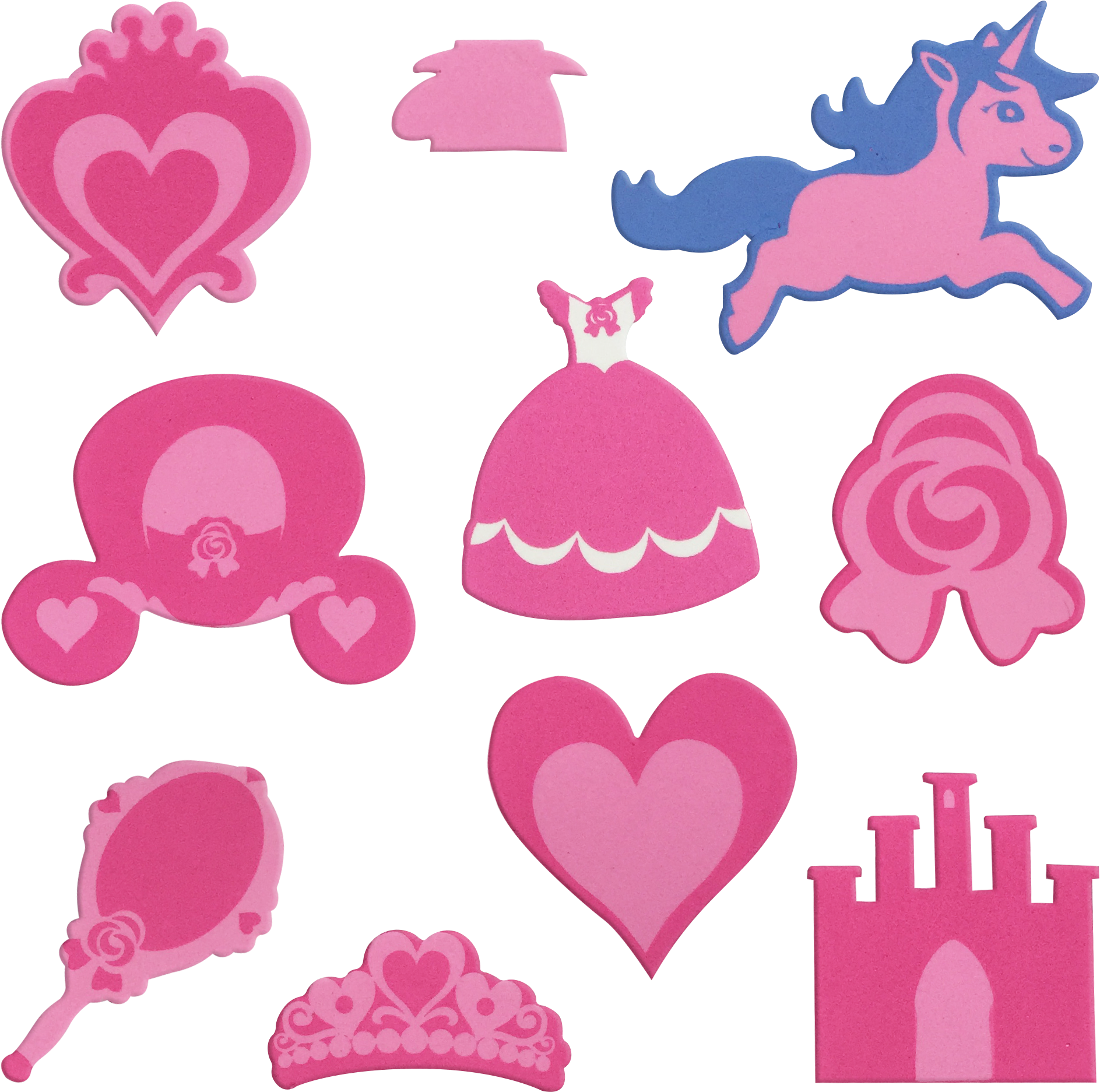 Aplique Ades Estamp Colors C 10 Un Itens De Princesa - Itens De Princesa Png Clipart (1928x1928), Png Download