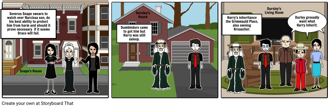 Severus Snape Swears To Watch Over ﻿narcissa Son, D - Cartoon Clipart (1164x385), Png Download