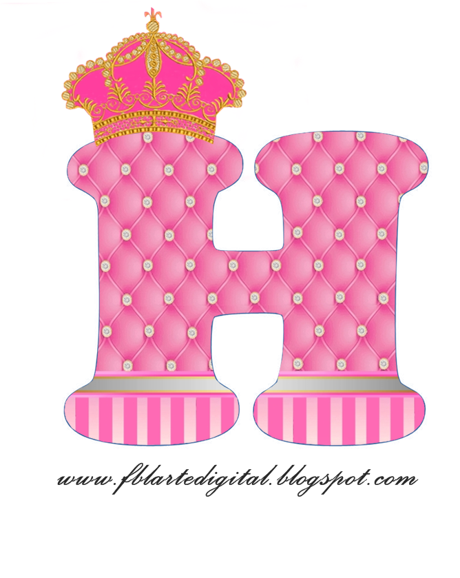 Princess Letters Png - Alfabeto Personalizado Com Tema Realeza Rosa Com Dourado Clipart (1000x900), Png Download