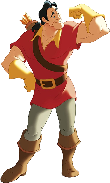 Disney Wiki - Beauty And The Beast Characters Gaston Clipart (477x800), Png Download